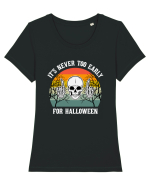 Skull It's Never Too Early for Halloween Tricou mânecă scurtă guler larg fitted Damă Expresser