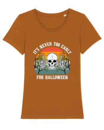 Skull It's Never Too Early for Halloween Roasted Orange