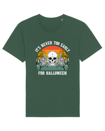 Skull It's Never Too Early for Halloween Bottle Green