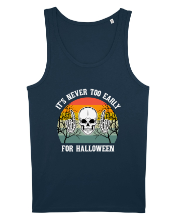 Skull It's Never Too Early for Halloween Navy
