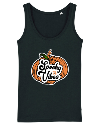 Spooky Vibes Halloween Pumpkin Black