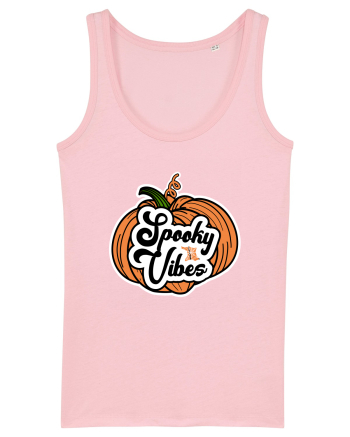 Spooky Vibes Halloween Pumpkin Cotton Pink