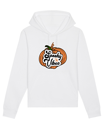 Spooky Vibes Halloween Pumpkin White