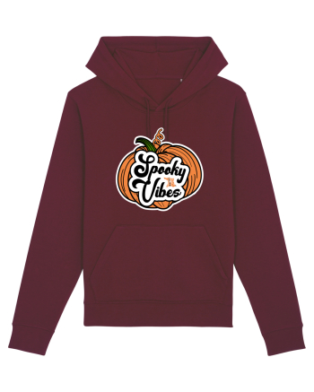 Spooky Vibes Halloween Pumpkin Burgundy