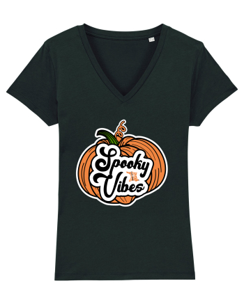 Spooky Vibes Halloween Pumpkin Black