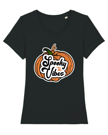 Spooky Vibes Halloween Pumpkin Black