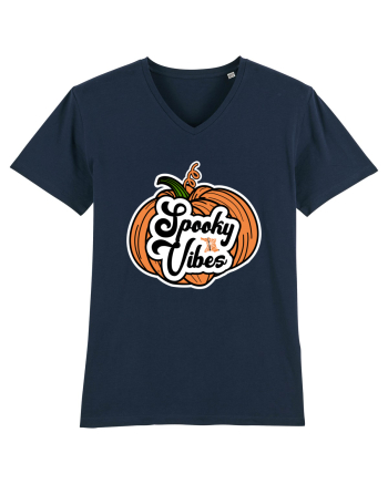 Spooky Vibes Halloween Pumpkin French Navy