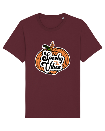 Spooky Vibes Halloween Pumpkin Burgundy