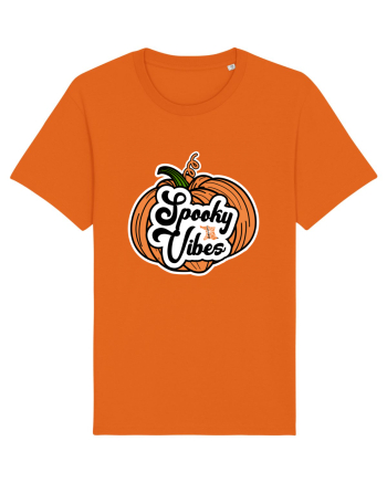 Spooky Vibes Halloween Pumpkin Bright Orange