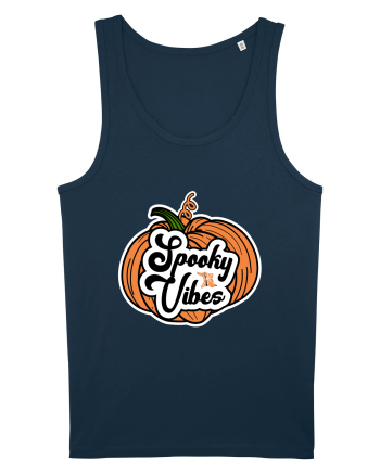 Spooky Vibes Halloween Pumpkin Navy