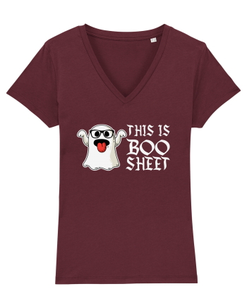 This Is Boo Sheet Bull Shit Funny Burgundy