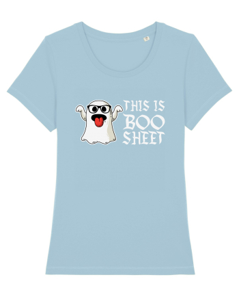 This Is Boo Sheet Bull Shit Funny Sky Blue