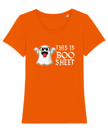 This Is Boo Sheet Bull Shit Funny Bright Orange