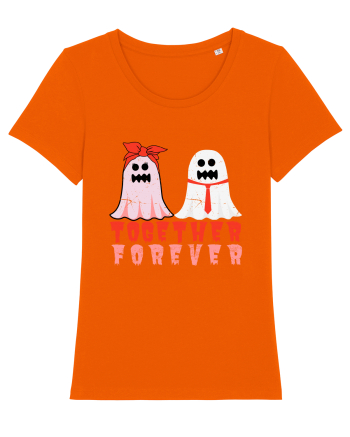 Together Forever Ghost Boo Couple Bright Orange
