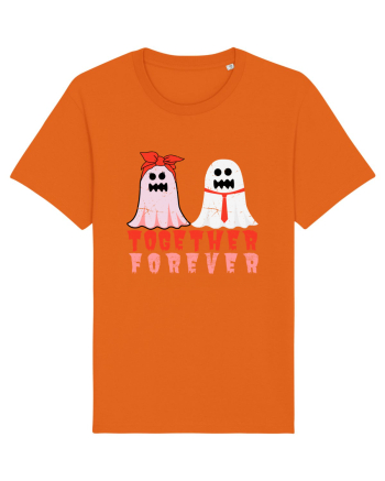 Together Forever Ghost Boo Couple Bright Orange