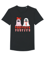 Together Forever Ghost Boo Couple Tricou mânecă scurtă guler larg Bărbat Skater