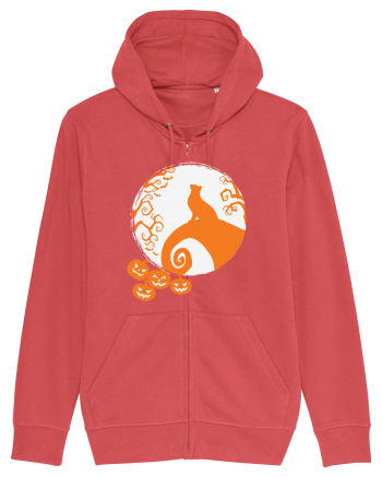 Top Cat And Moon Halloween Carmine Red