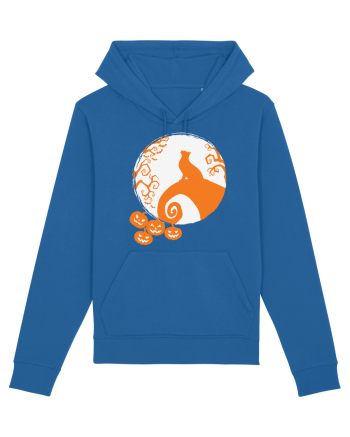 Top Cat And Moon Halloween Royal Blue