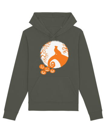 Top Cat And Moon Halloween Khaki