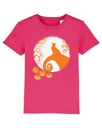 Top Cat And Moon Halloween Raspberry