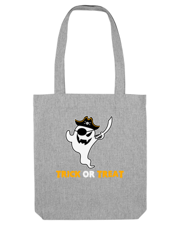 Trick or Treat Pirate Boo Ghost Heather Grey