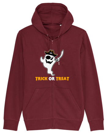 Trick or Treat Pirate Boo Ghost Burgundy