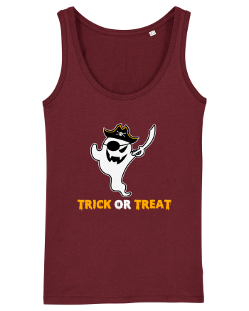 Trick or Treat Pirate Boo Ghost Burgundy