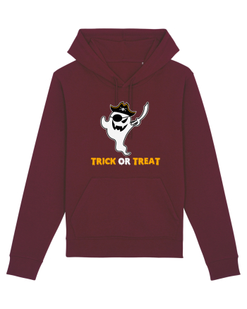 Trick or Treat Pirate Boo Ghost Burgundy