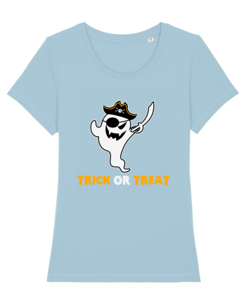 Trick or Treat Pirate Boo Ghost Sky Blue