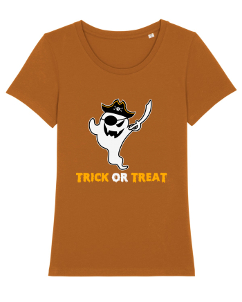 Trick or Treat Pirate Boo Ghost Roasted Orange