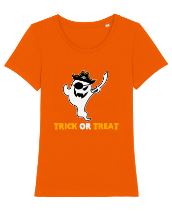 Trick or Treat Pirate Boo Ghost Bright Orange