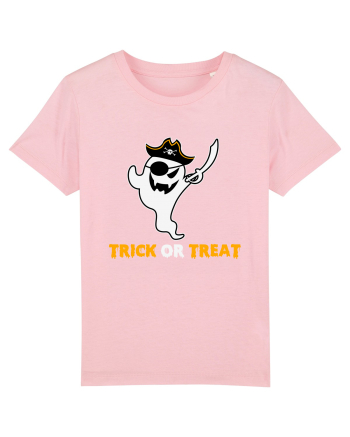 Trick or Treat Pirate Boo Ghost Cotton Pink