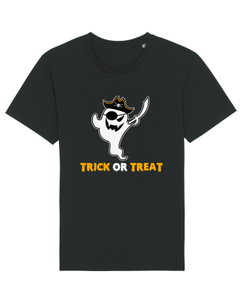 Trick or Treat Pirate Boo Ghost Black