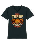 Will Trade Brother For Candy Tricou mânecă scurtă guler V Bărbat Presenter