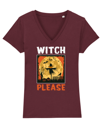 Witch Please Halloween Burgundy