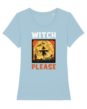 Witch Please Halloween Sky Blue