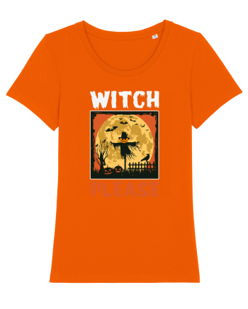 Witch Please Halloween Bright Orange
