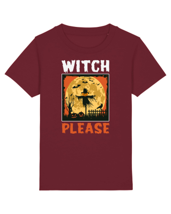 Witch Please Halloween Burgundy