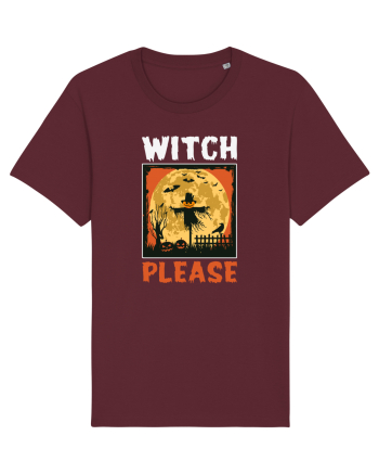 Witch Please Halloween Burgundy