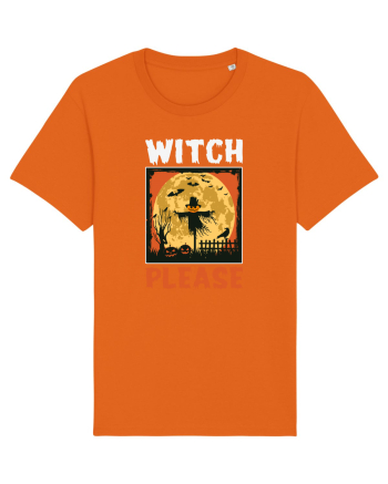 Witch Please Halloween Bright Orange