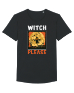 Witch Please Halloween Tricou mânecă scurtă guler larg Bărbat Skater