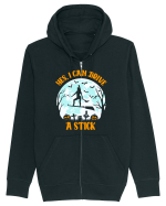 Yes I Can Drive A Stick Halloween Witch Flyin' Hanorac cu fermoar Unisex Connector