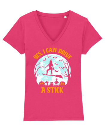 Yes I Can Drive A Stick Halloween Witch Flyin' Raspberry