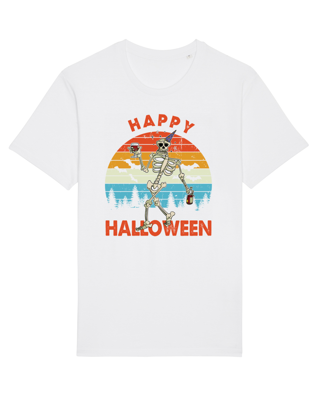 Tricou mânecă scurtă Unisex Rocker White
