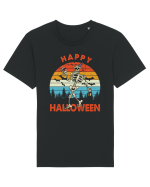 Happy Halloween Funny Drunk Skeleton Tricou mânecă scurtă Unisex Rocker