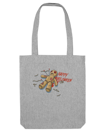 Happy Halloween Voodoo Puppet Heather Grey