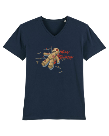 Happy Halloween Voodoo Puppet French Navy