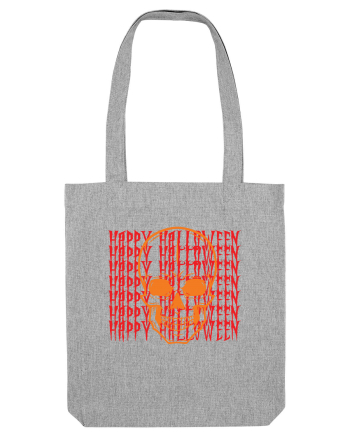 Happy Halloween Skull Funny Skeleton Heather Grey