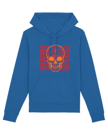 Happy Halloween Skull Funny Skeleton Royal Blue