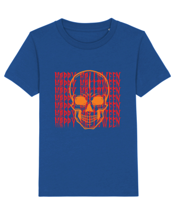 Happy Halloween Skull Funny Skeleton Majorelle Blue